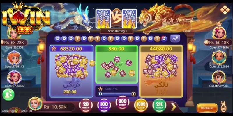 Nội dung cụ thể hướng dẫn luật chơi Rồng Hổ Iwin
